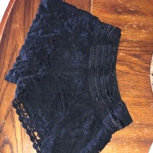 White and Black Shorts